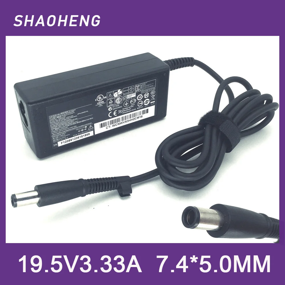 Carregador de Energia AC Genuíno 65W 19.5V 3.33A para Notebook HP G4 G6 G7 G32 G42 G56 G60 G61 G62 G71 G72