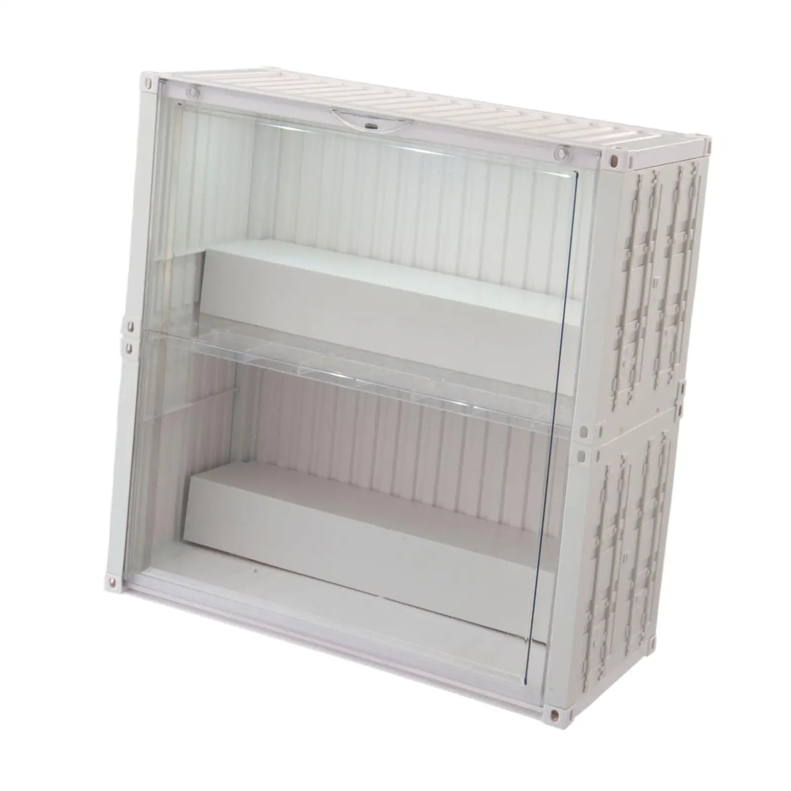 Display Case for Collectibles Countertop Display Box with Door for Toys Souvenirs Dolls Miniature Figurines Action Figures
