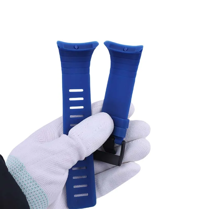 Мужской резиновый ремешок для часов с пряжкой, аксессуары, совместимые с сердечником SUUNTO, силиконовые ремешки для часов, спортивный браслет на открытом воздухе, браслет