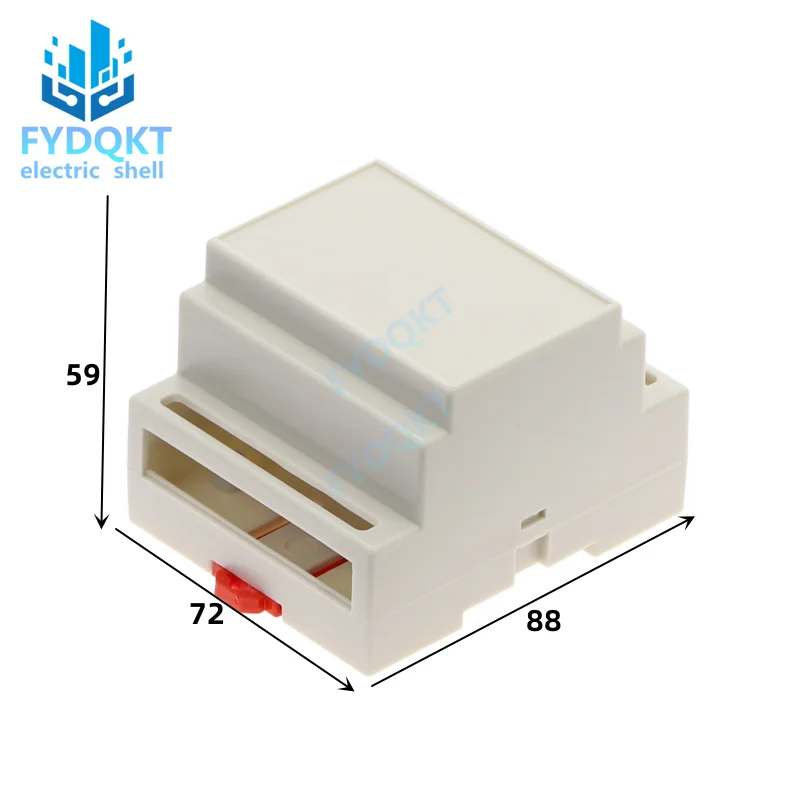 1PC DIN Rail PLC  Fire detection instrument Standard 35 rail electrical box 88X59X72 switch alarm signal wireless module Boxes