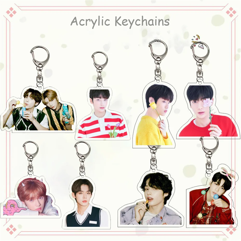 Kpop Idol Soobin YEONJUN Acrylic Keychain Double Side Printing High Quality Korean Style Printing Backpack Accessorie Fans Gifts