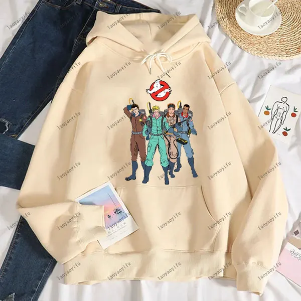 2025 Ghostbusters Cartoon Personalized Unique Exquisite Design Unisex Men Spring and Autumn Playful Cute New Long Sleeved Hoodie