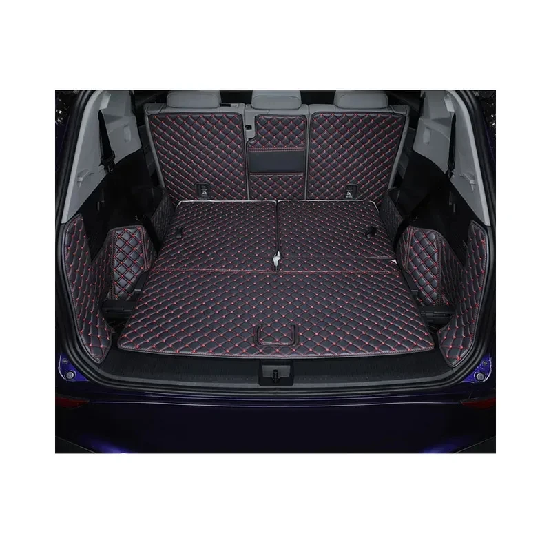 

leather car trunk mat rear boot lage mats cover for id6x 2021 2022 2023 2024 accessories carpet pad