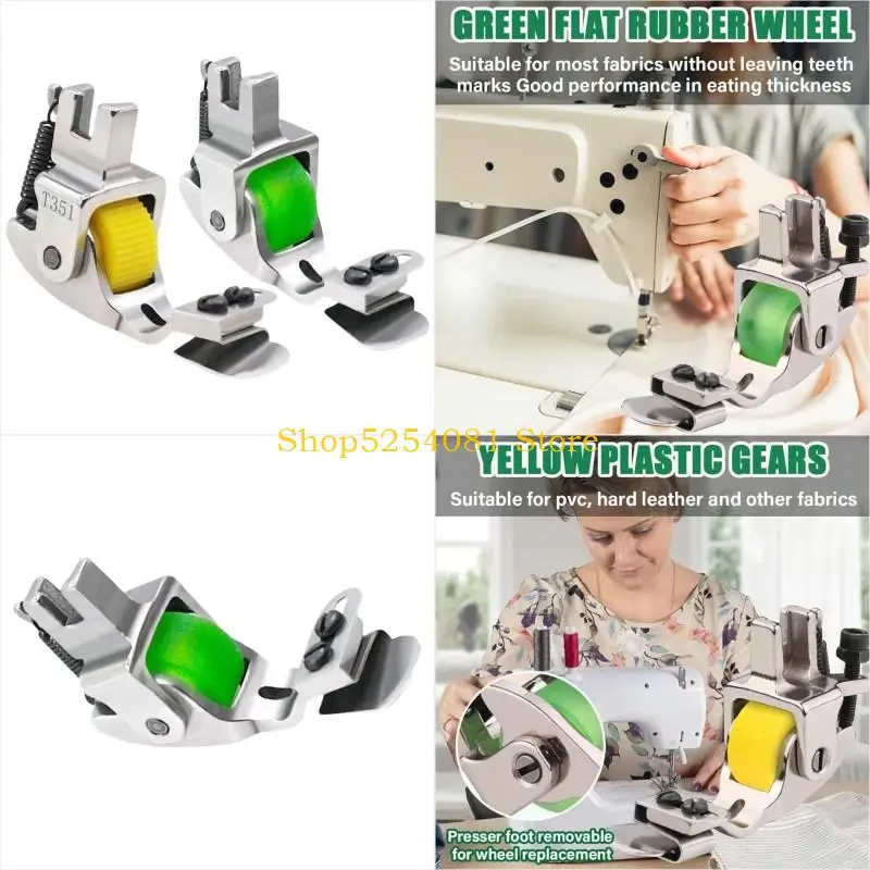 Axyc Máquina coser ajustable Roller Presser Presser Presser Pie para ropa cama