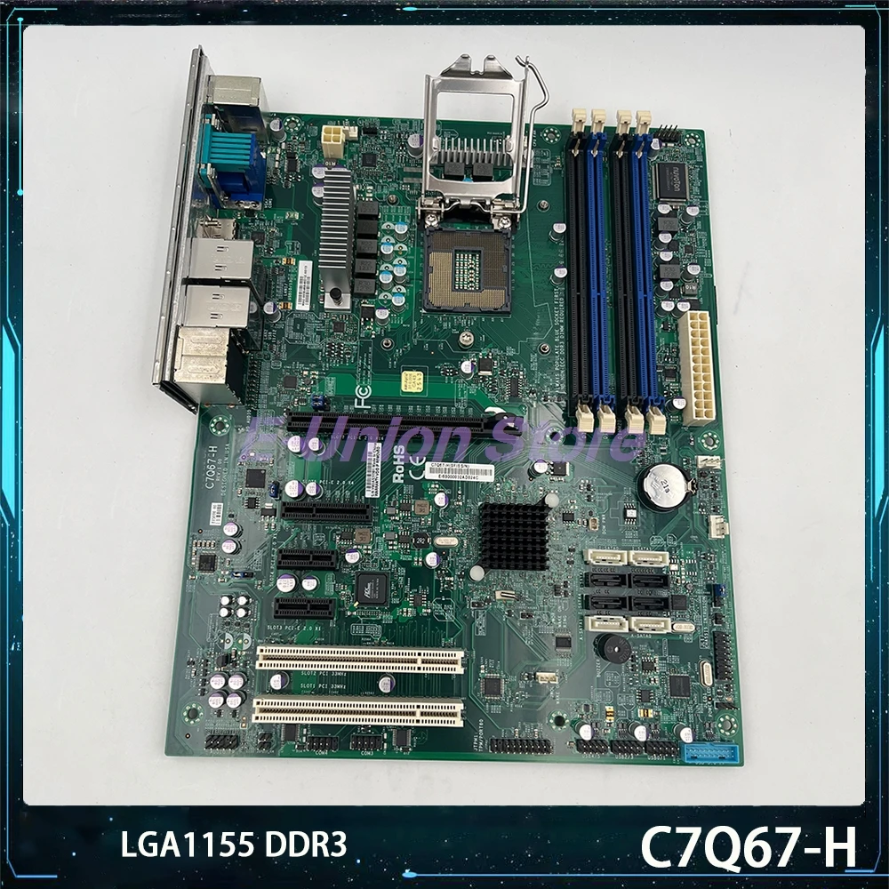 i3 i5 i7 Series LGA1155 DDR3 1333MHz C7Q67-H Embedded Desktop Motherboard