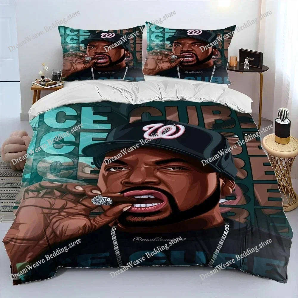 

Hip Hop Art Rapper Legend Star Comforter Bedding Set,Duvet Cover Bed Set Quilt Cover Pillowcase,king Queen Size Bedding Set Kids