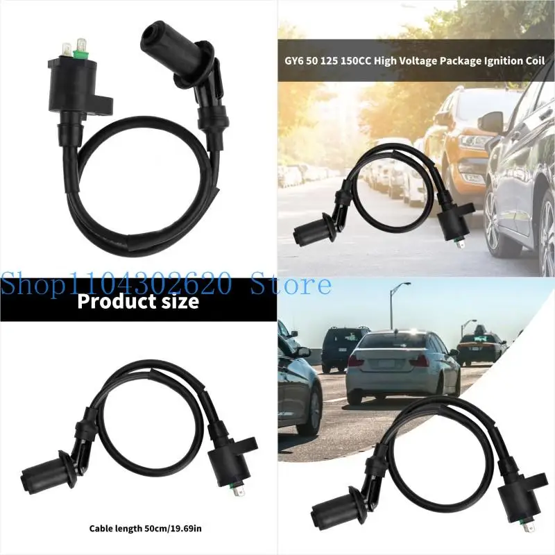 

02DE Stable Motorcycle Ignitions Coil Enhances Ignitions Coil Replacements for GY6 50cc