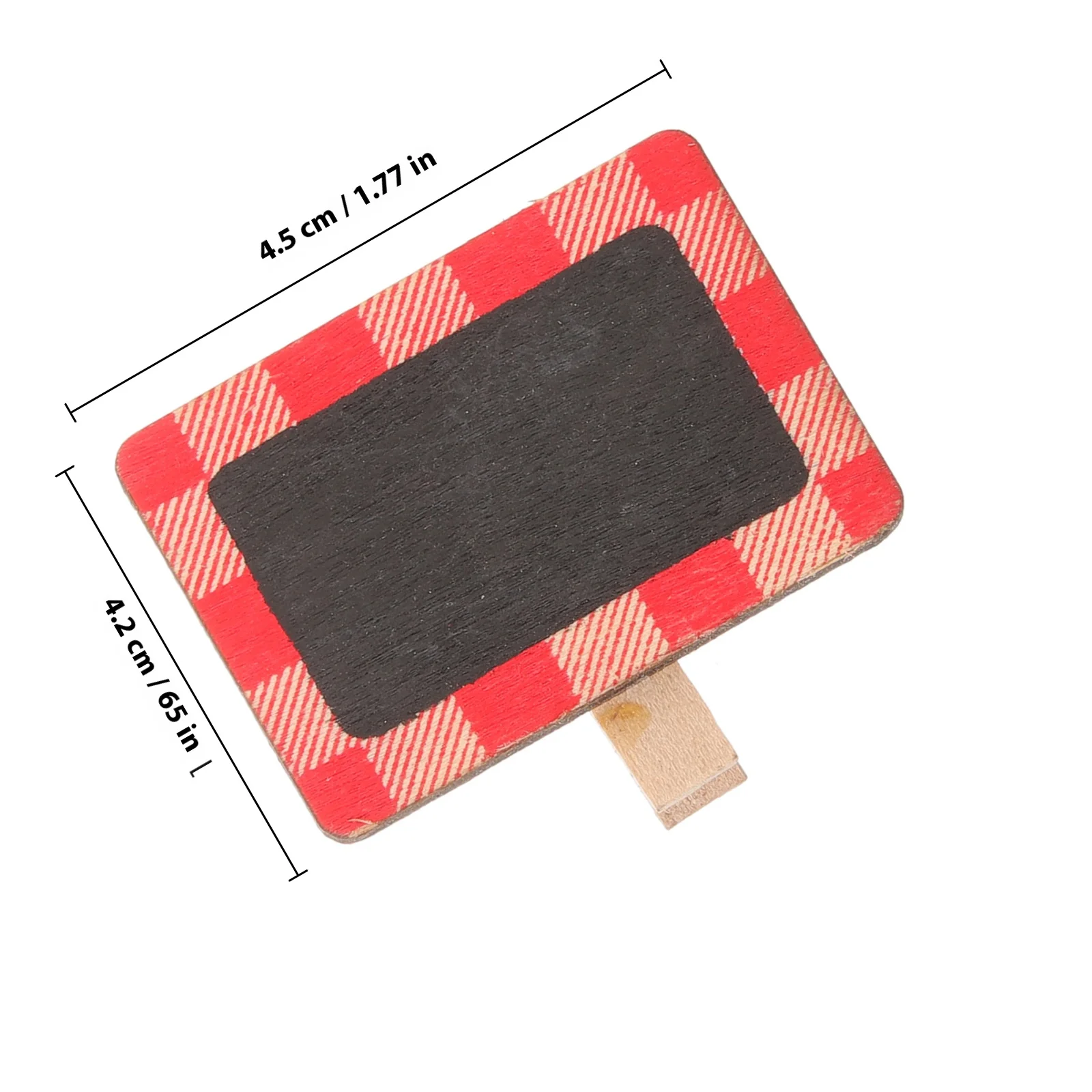 20Pcs Wood Blackboard Clips Multi Functional Decorative Message Board Clips Blackboard Memo Clip Mini Chalkboard Clip