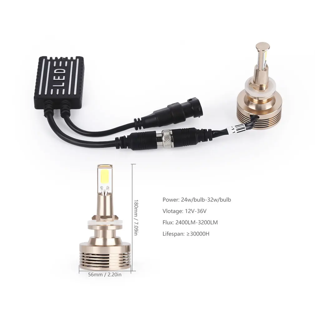 Super Bright Led Lights Auto Head Light Bulbs Head Lamp Conversion Kit Car Vehicles Shakeproof Lights