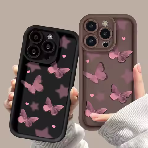 Butterfly Case For Infinix Smart 8 7 6 5 Hot 40 Pro 30 Play 30i 20 10 9 Play GT 10 Pro Camon 20 Note 40 30 Pro Zero30 Soft Cover