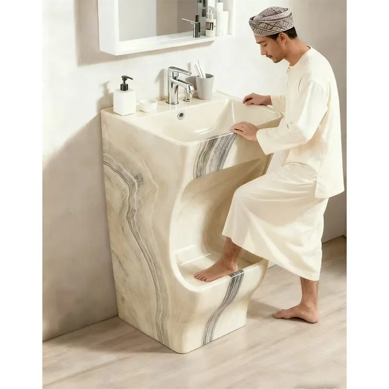CX household washbasin column basin mop pool integrated two-use balcony indoor outdoor hand and foot pool