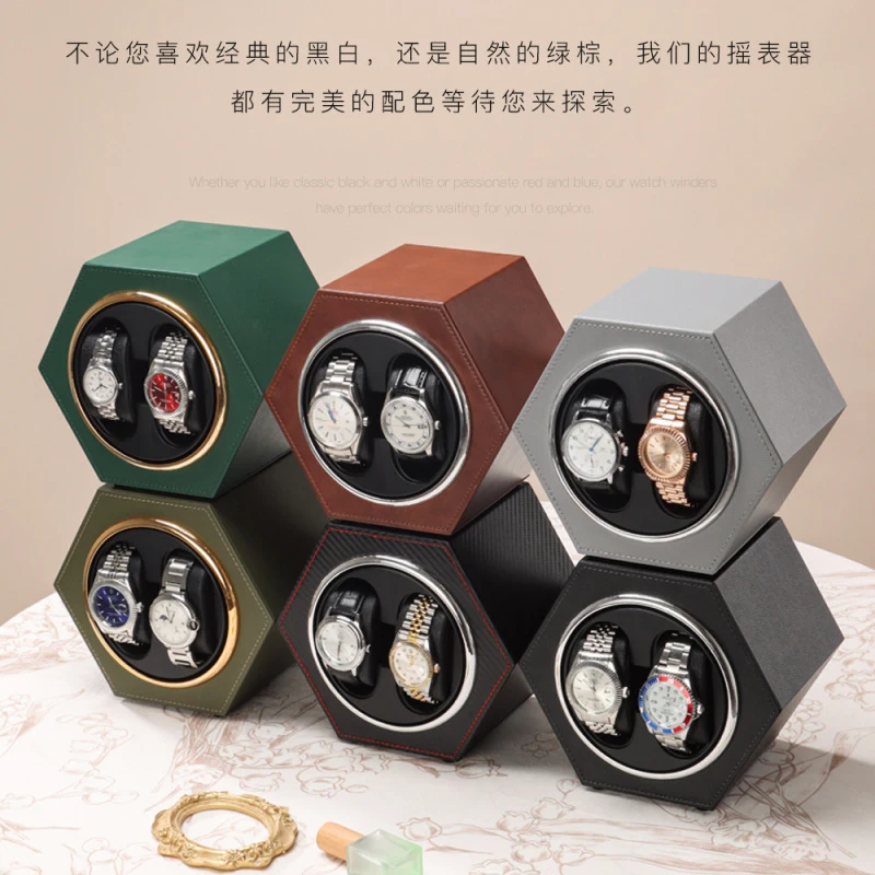 New Type-C Mini Single Motor Watch Box Winder Box Adjustable Rotation Modes Connected Display Automatic Winder High-End Luxury