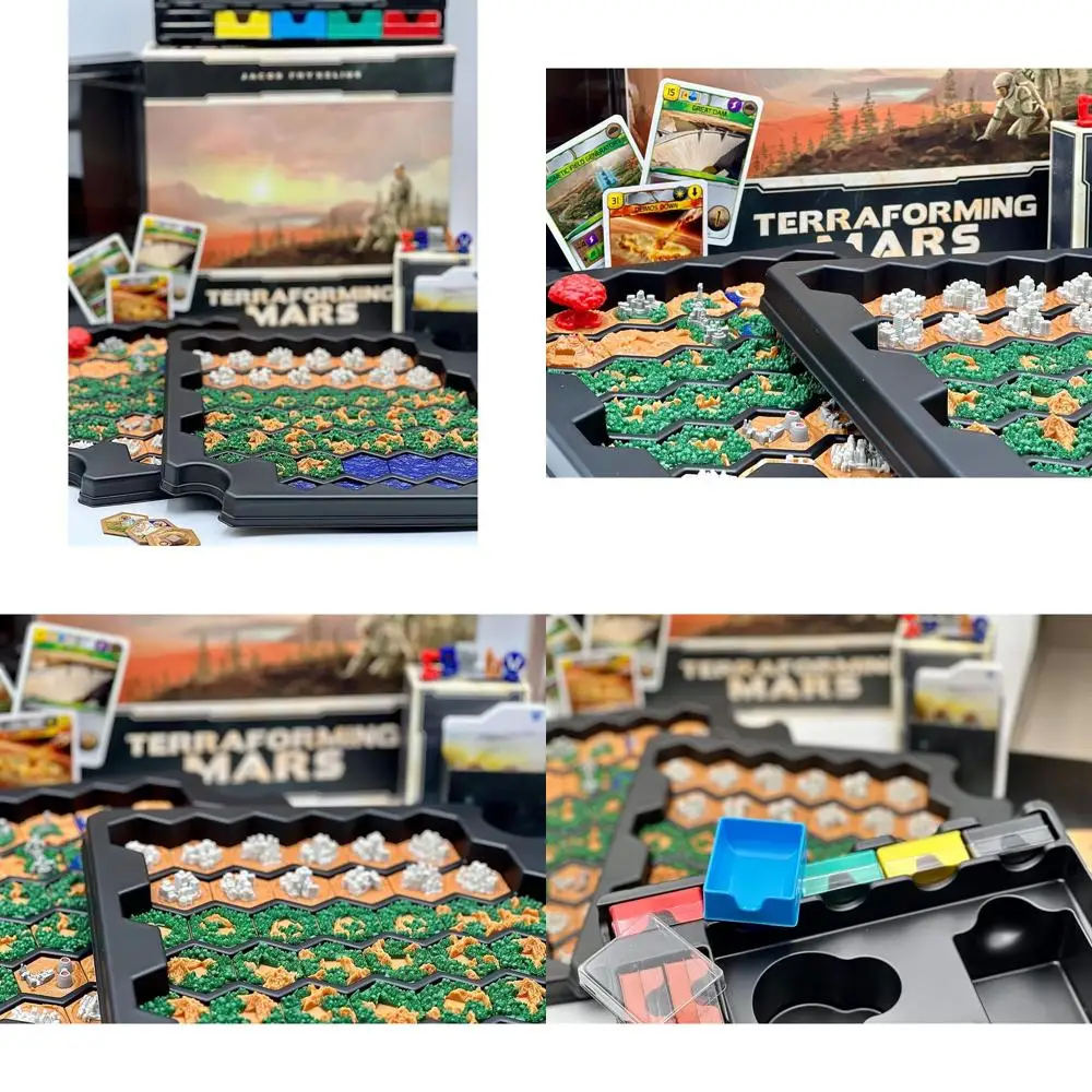 

Terraforming Mars Deluxe Box: Enhanced Storage for Your Strategic Martian Board Game with Over 90 Tiles and Markers