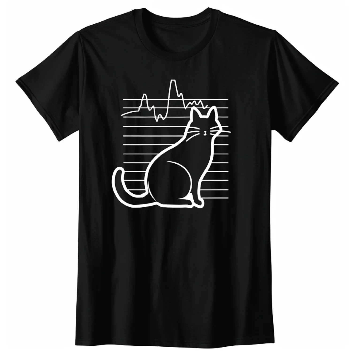 Funny White Cat Insight Tee Tyle with A Twist Graphic Personalized Custom Printed Women Men Summer TShirts  Anime Clothes