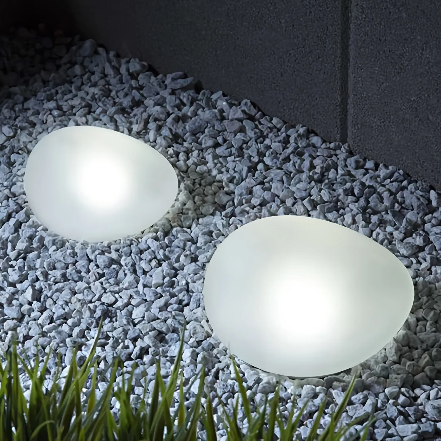 2025 Solar Pebble Lights Outdoor Waterproof Garden Rock Cobblestone Lamp Landscape Path Lights Garden Ornamentation