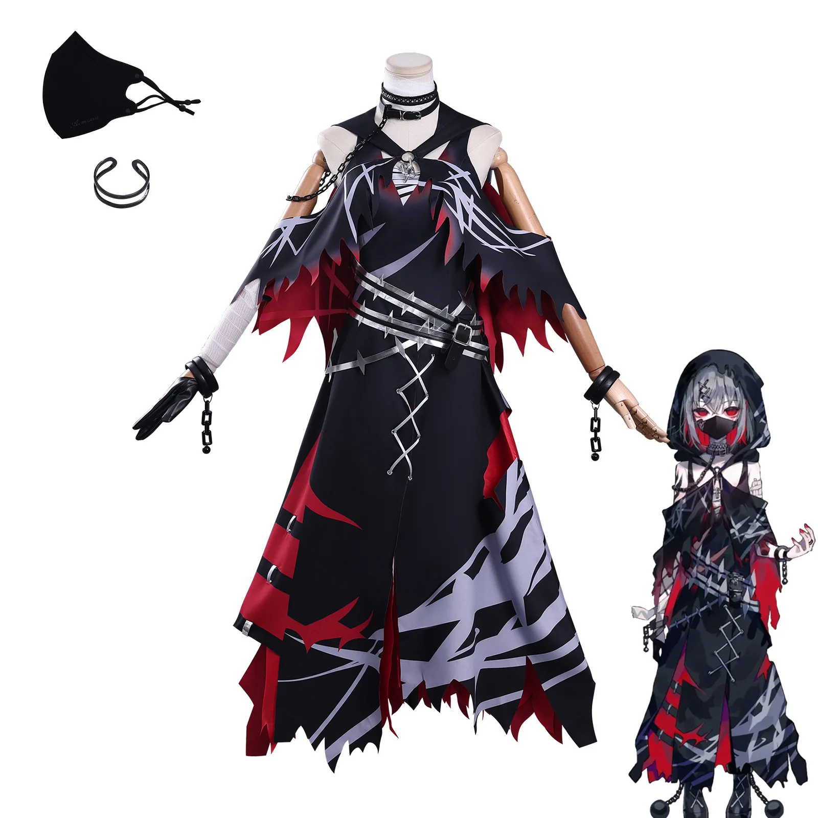 

New Style Anime Magical Girl Game Cosplay Costume Personalized Fashionable Shizuku Arisa Dress Set