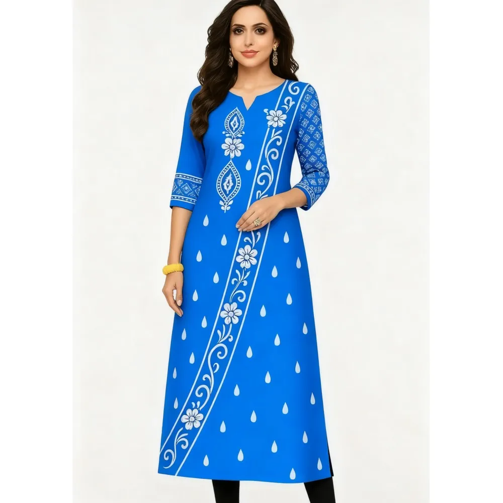 

Мусульманское платье Kurt, женское модное прямое платье с длинными рукавами, повседневный халат с рисунком слона, марокаин, исламская молитвенная одежда