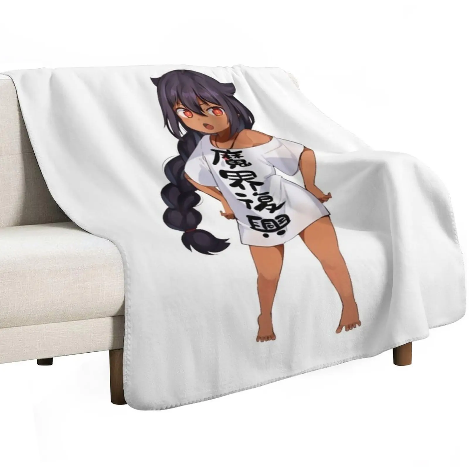 Jahy-sama تصميم ممتع رمي بطانية السرير منقوشة البطانيات للأرائك أفكار هدايا عيد الحب بطانيات النزهة