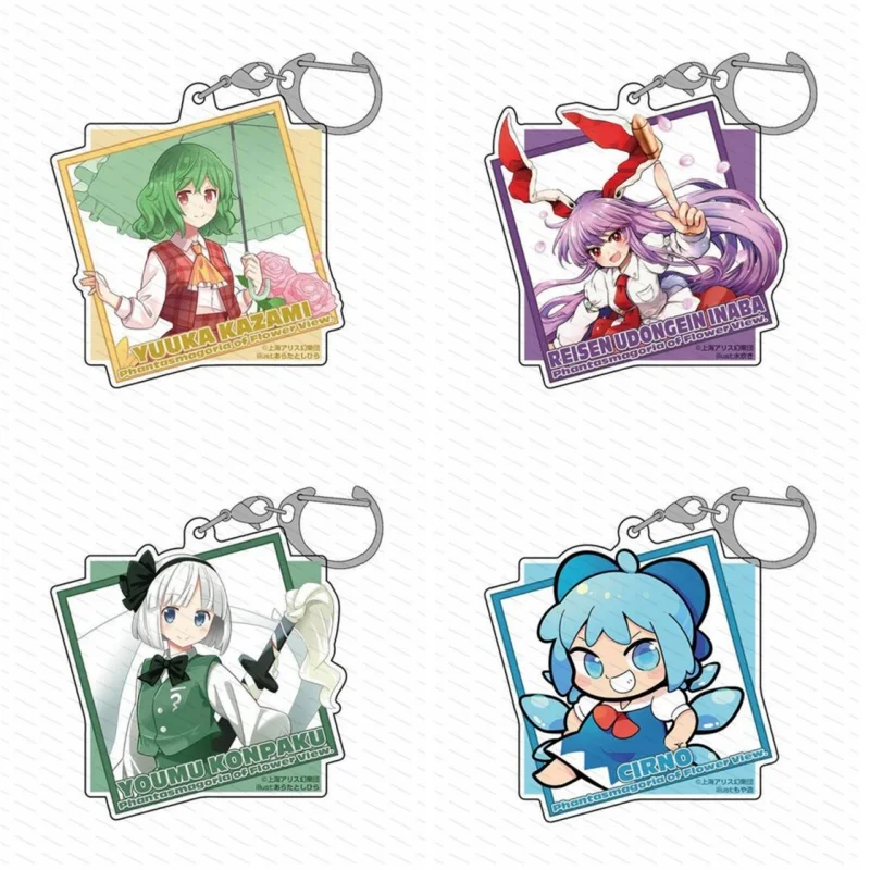 

Anime Touhou Project Acrylic keychain as a gift for friends, a desktop decoration Fan gift Birthday present 6CM