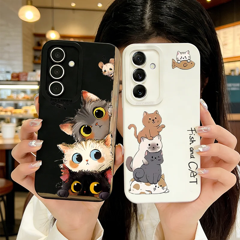 Samsung Galaxy A55 - Coque en silicone pour Samsung Galaxy