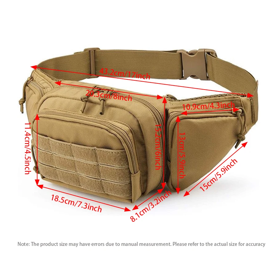 Outdoor multifunctional waist bag, large capacity, lightweight, running sports crossbody bag view 5