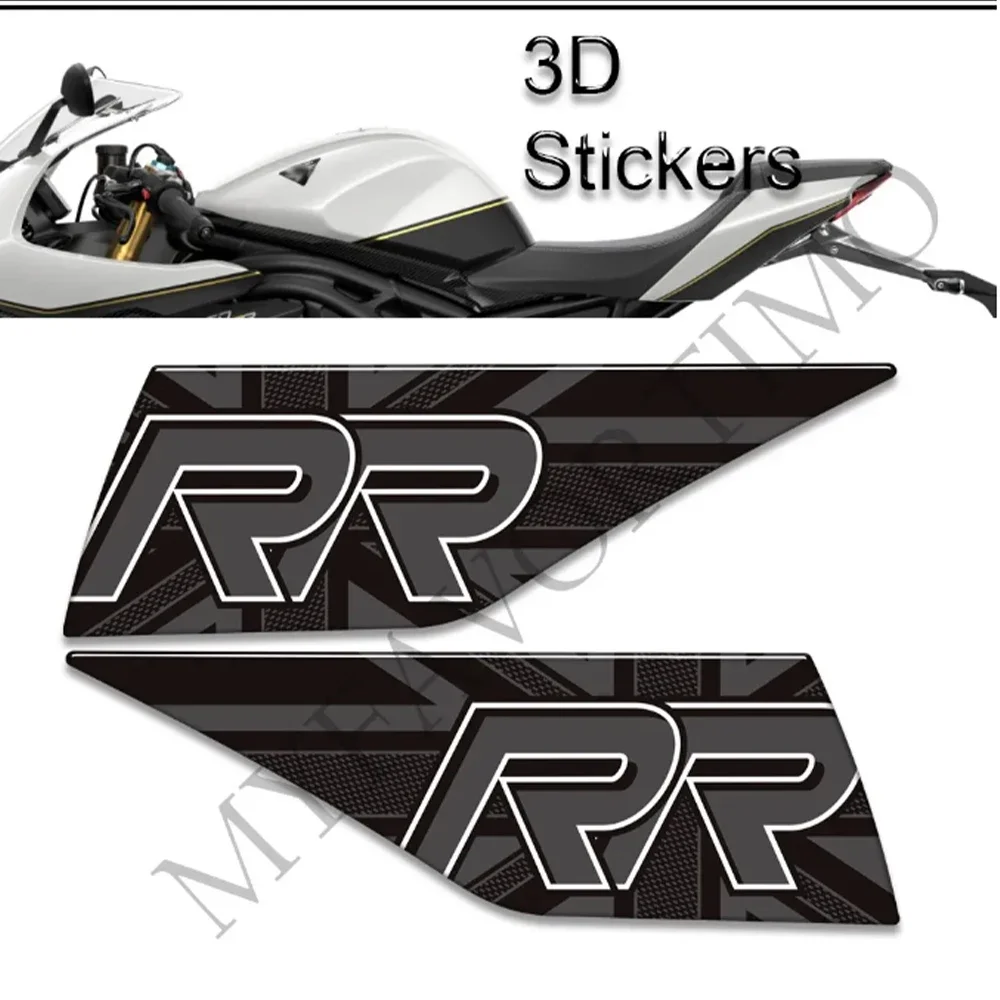 

Motorcycle Stickers Decals Gas Fuel Oil Kit Knee Tank Protector Pad Grips For Triumph Speed Triple 1200RR 1200 RR