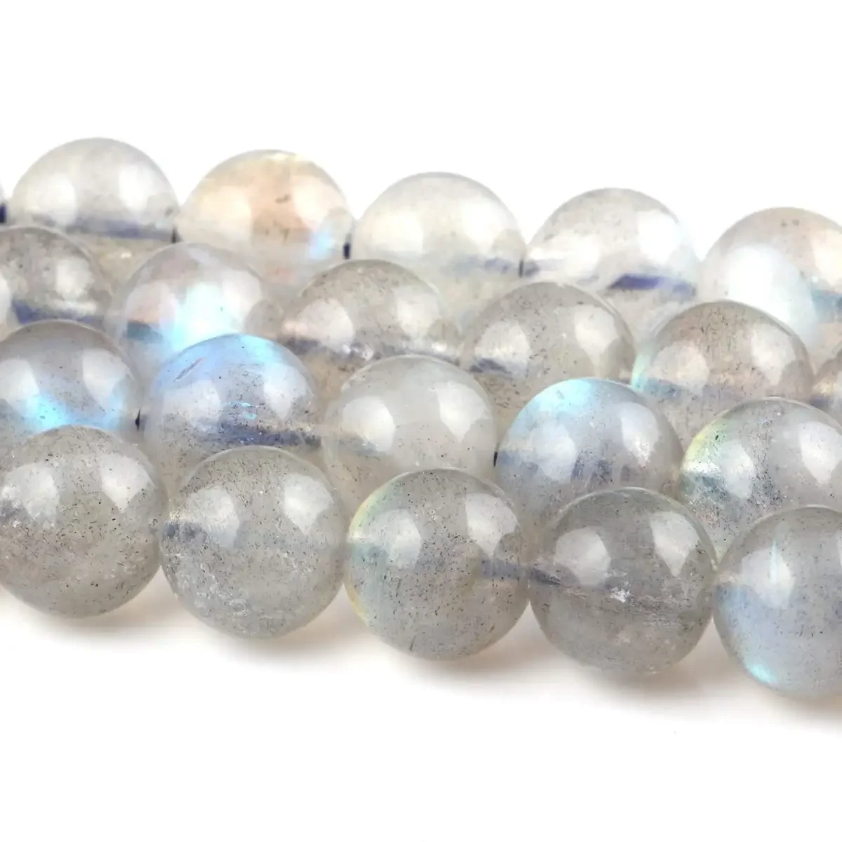 Natural Stone Flash Labradorite Stone Beads 4, 6, 8 mm Round Loose BeadsDIY Bracelet Accessories for Jewelry Making 15'' Strands