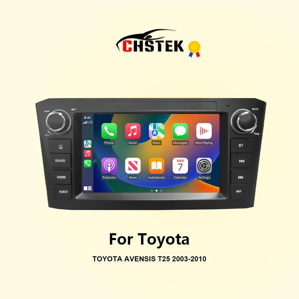 

CHSTEK Car Radio For Toyota Avensis T25 2003 2004 2005 2006-2010 Android 13 Wireless Carplay Navigation GPS WIFI 4G FM Autoradio