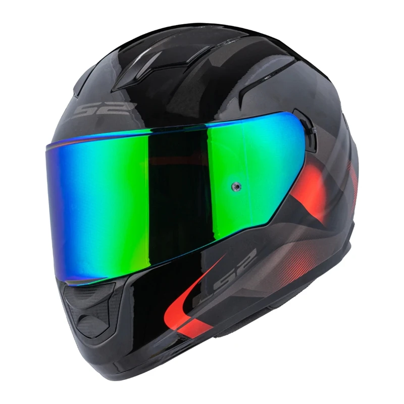 Visera LS2 para casco de motocicleta FF320 Stream FF353 Rapid FF328 FF800, reemplazo Original, lente adicional, negro, iridio, Plata