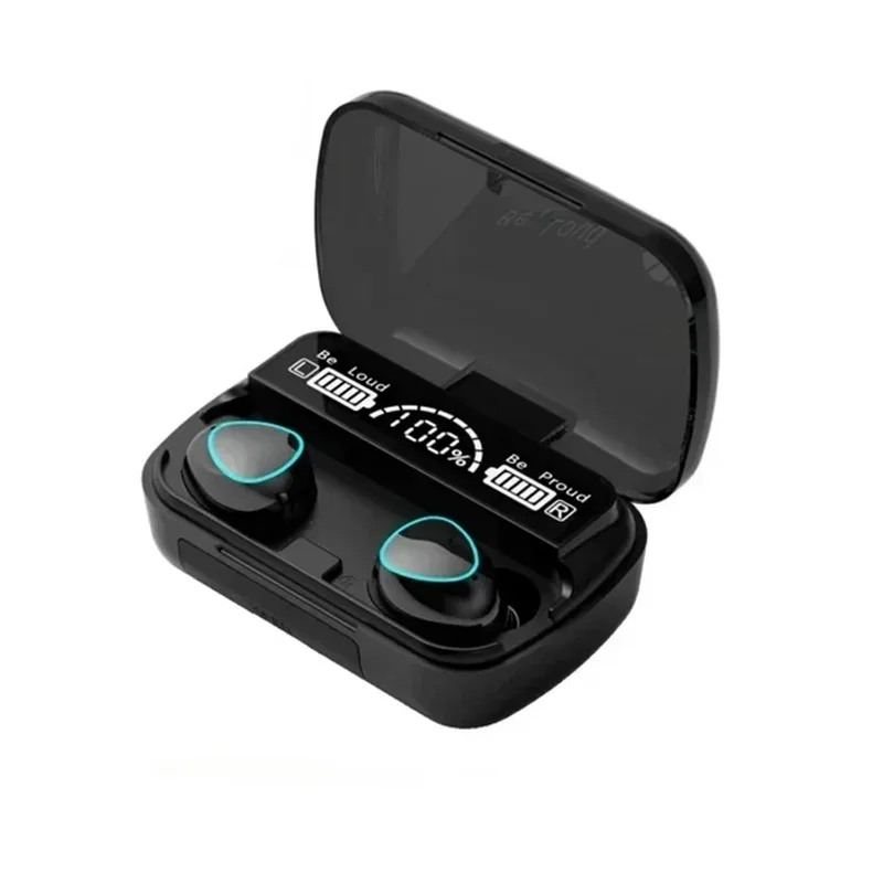 TWS M10 draadloze Bluetooth-headset met oplaaddoos voor telefoon Ruisonderdrukkende microfoon Oordopjes LED-display Koptelefoon Sportoortelefoon