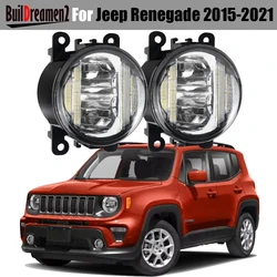 2 X 30W Car Canbus LED Fog Light DRL Daylight H11 For Jeep Renegade 2015 2016 2017 2018 2019 2020 2021