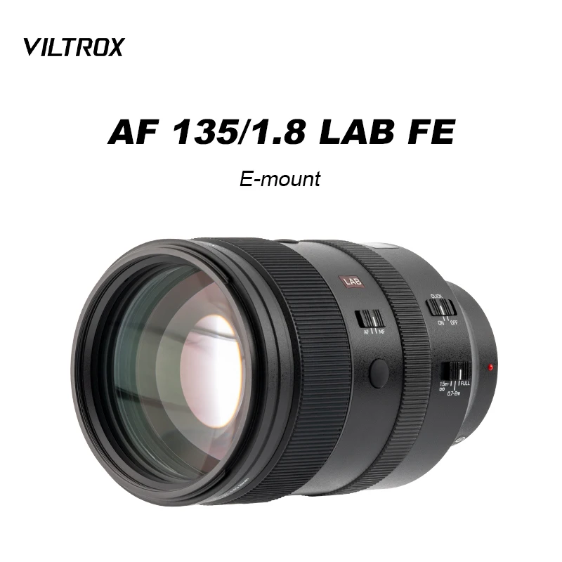 Viltrox AF135mm F1.8 LAB Full Frame Lens for Sony E A7 III A7S Nikon Z Mount Camera Outdoor Video Recording Vlog