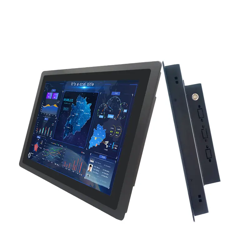 21.5 Inch Industrial PC With Capacitive Touch New Wall-Mounted All-In-One Monitor Embedded Computer Accessories
