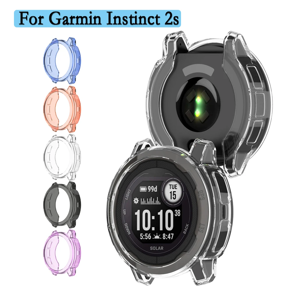 Custodia per orologio per Garmin Instinct 2s Custodia protettiva cava in TPU Anti-goccia Guscio per orologio di alta qualità per Garmin Instinct 2s