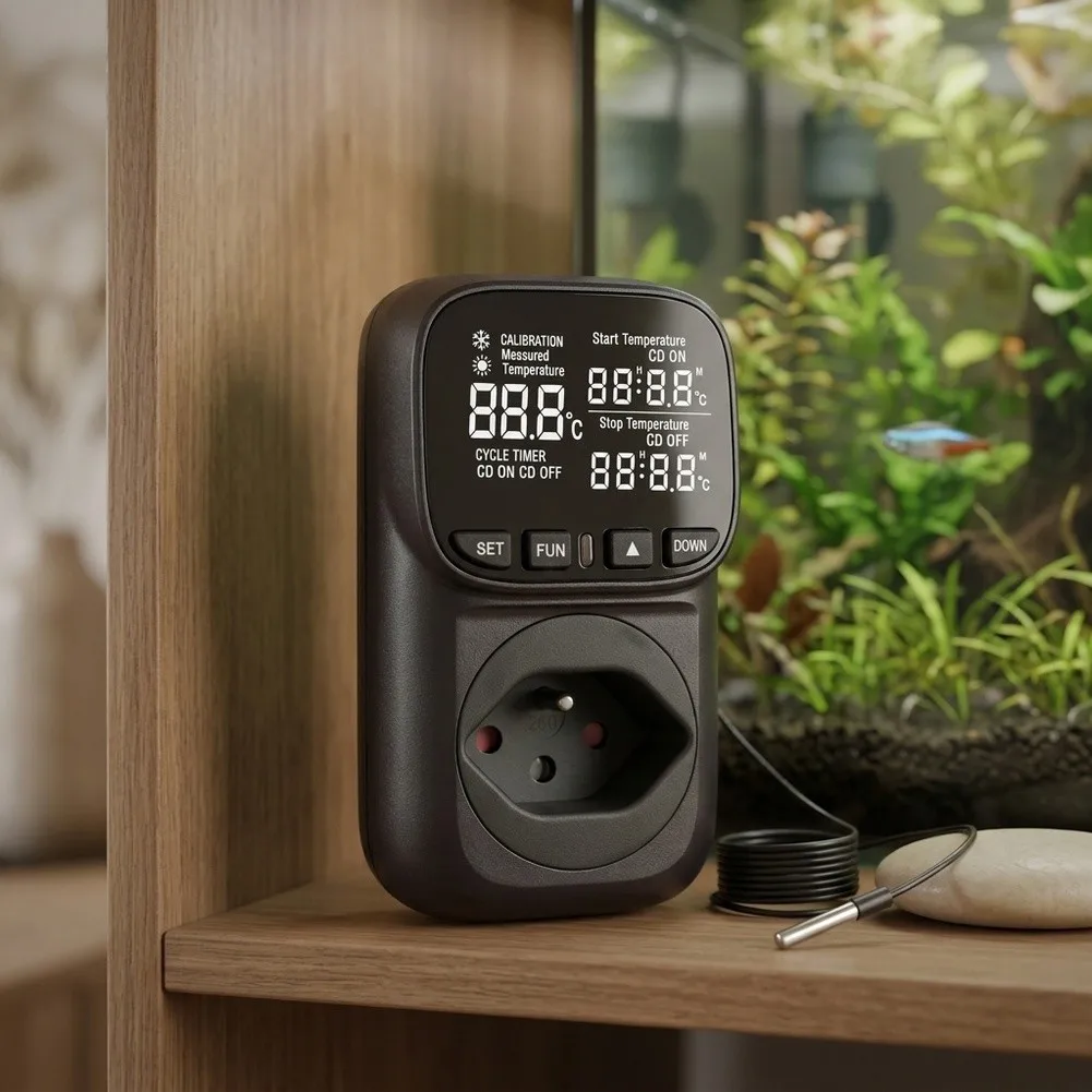 Greenhouse Climate Control 10A Digital Temperature Controller For Extreme Condition Monitoring As Picture Thermostat