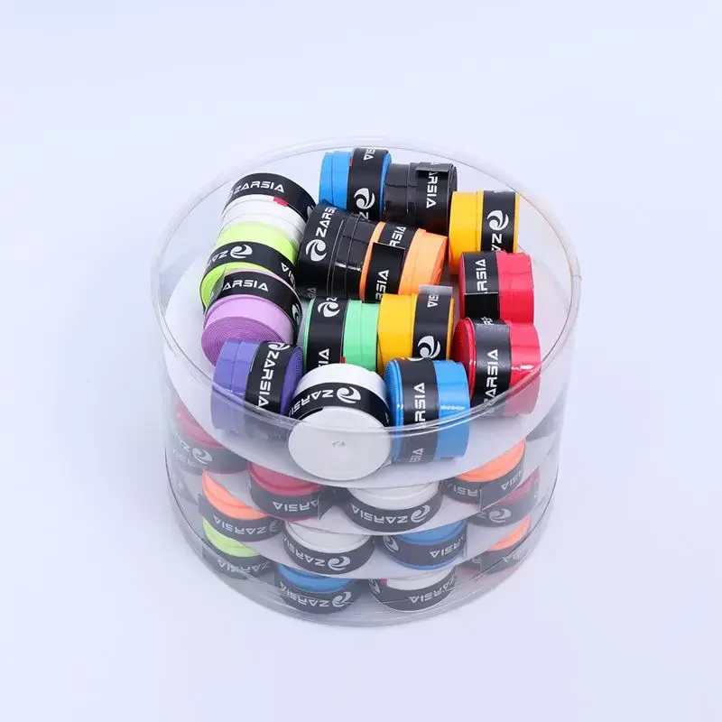 ZARSIA Coated Flat Sweatband Sticky Grip Tennis Badminton Rackets Comfortable Anti-Slip Sweatband Fishing Rod Handle Wrap 60pcs view 5