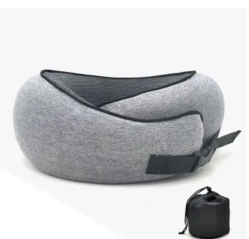 Memory Foam Neck Pillow Cervical Vertebra Travel Portable Noon Break Aircraft U Type Of Pillow Sleep Camping Pillow Carry Bag