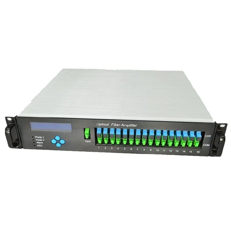 

1550nm EDFA 16 ports 22dbm optical amplifier with WDM