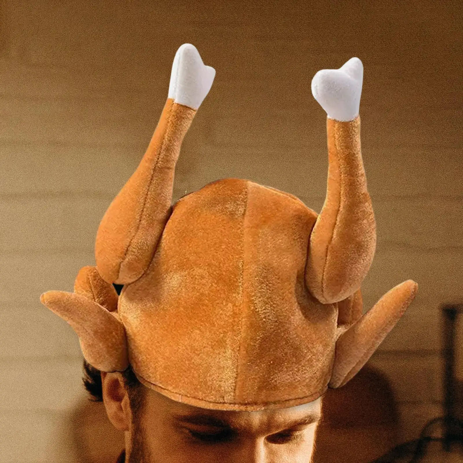 Creative Roasted Turkey Hat Cooked Chicken Costumes Accessories Novelty for