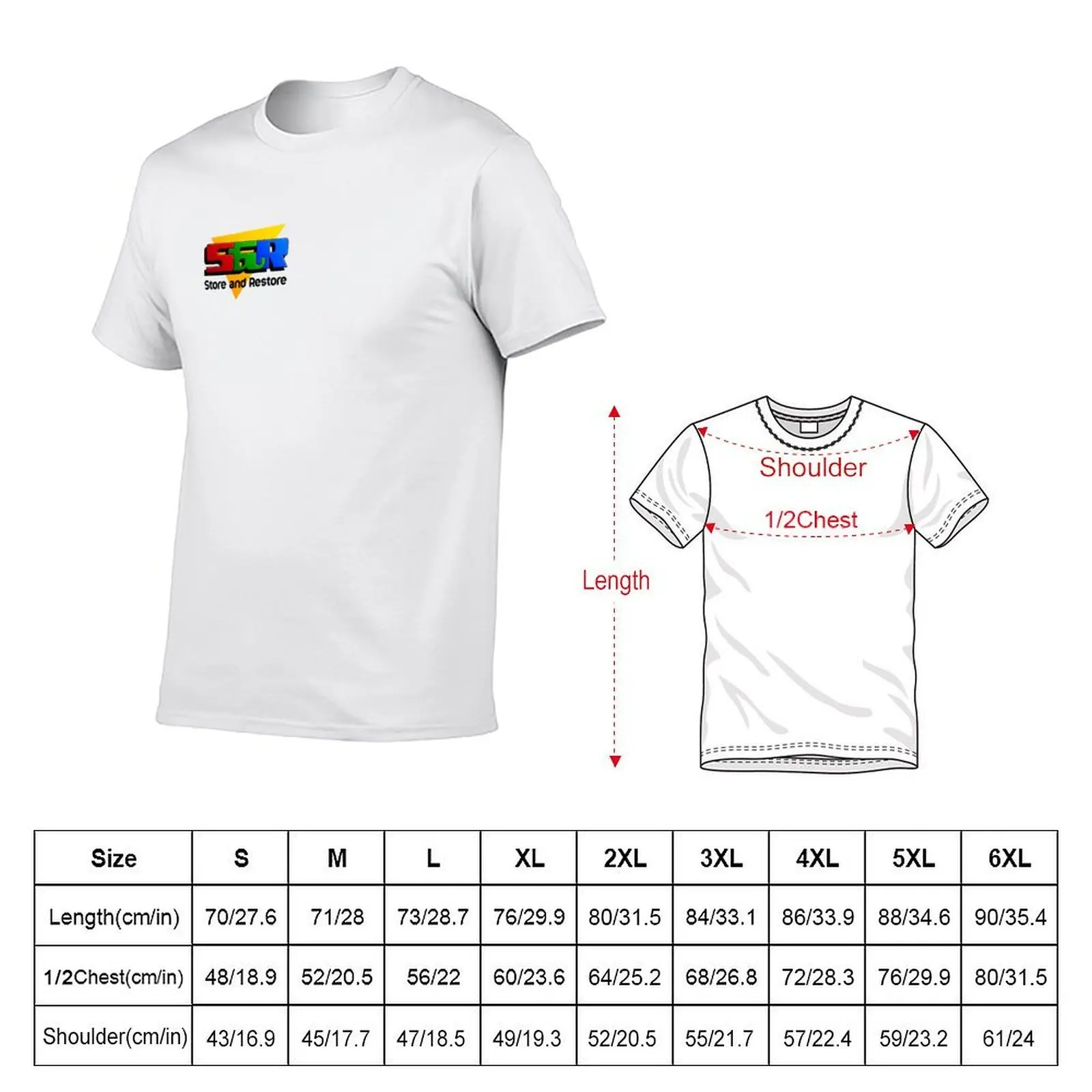 Store & Restore logo T-Shirt street wear cute clothes mens graphic t-shirts pack