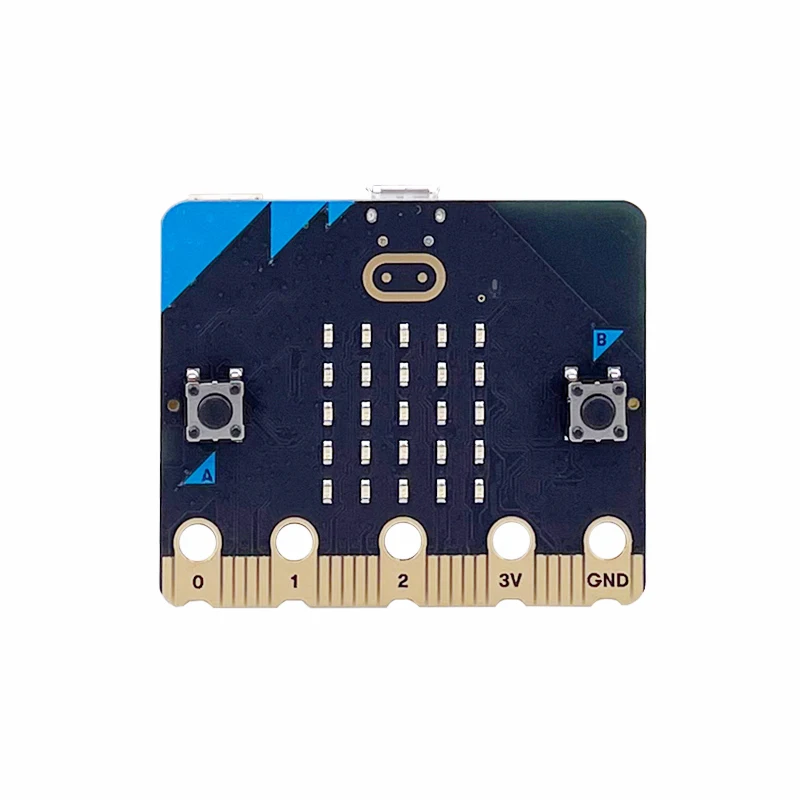 BBC-Micro:Bit V2, procesador actualizado, Sensor táctil capacitivo, altavoz integrado, micrófono BLE 5,0, indicador LED para niños, nuevo