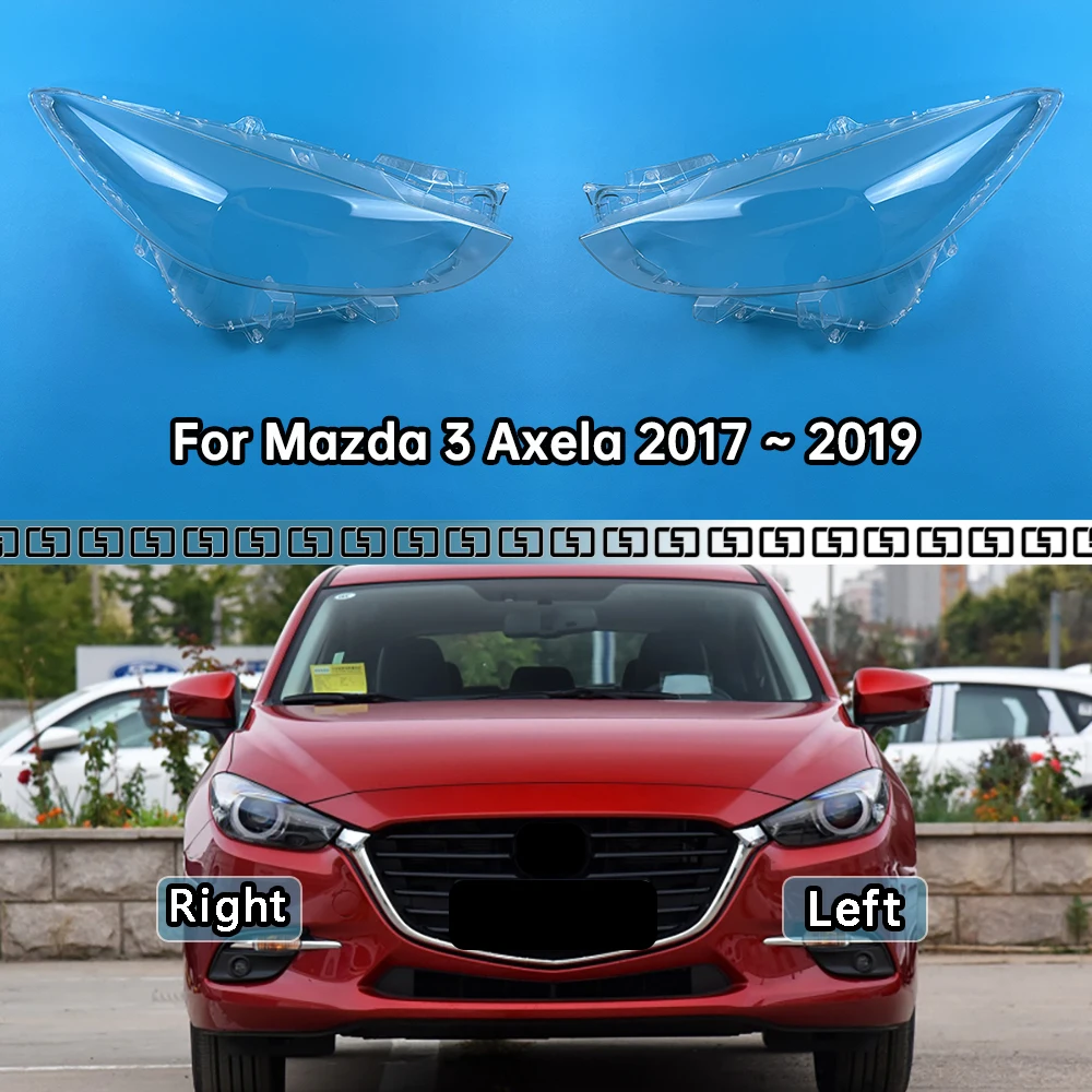 

Для Mazda 3 Axela 2017 2018 2019 прозрачная крышка фары абажур корпус лампы из плексигласа замена оригинальных линз