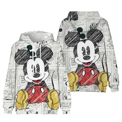 Disney Minnie Mickey Mouse Kawaii Gift Kpop Funny Hoodie Fashion Cartoon Graphic Hoodies Sweatshirt Women Winter Clothes Women