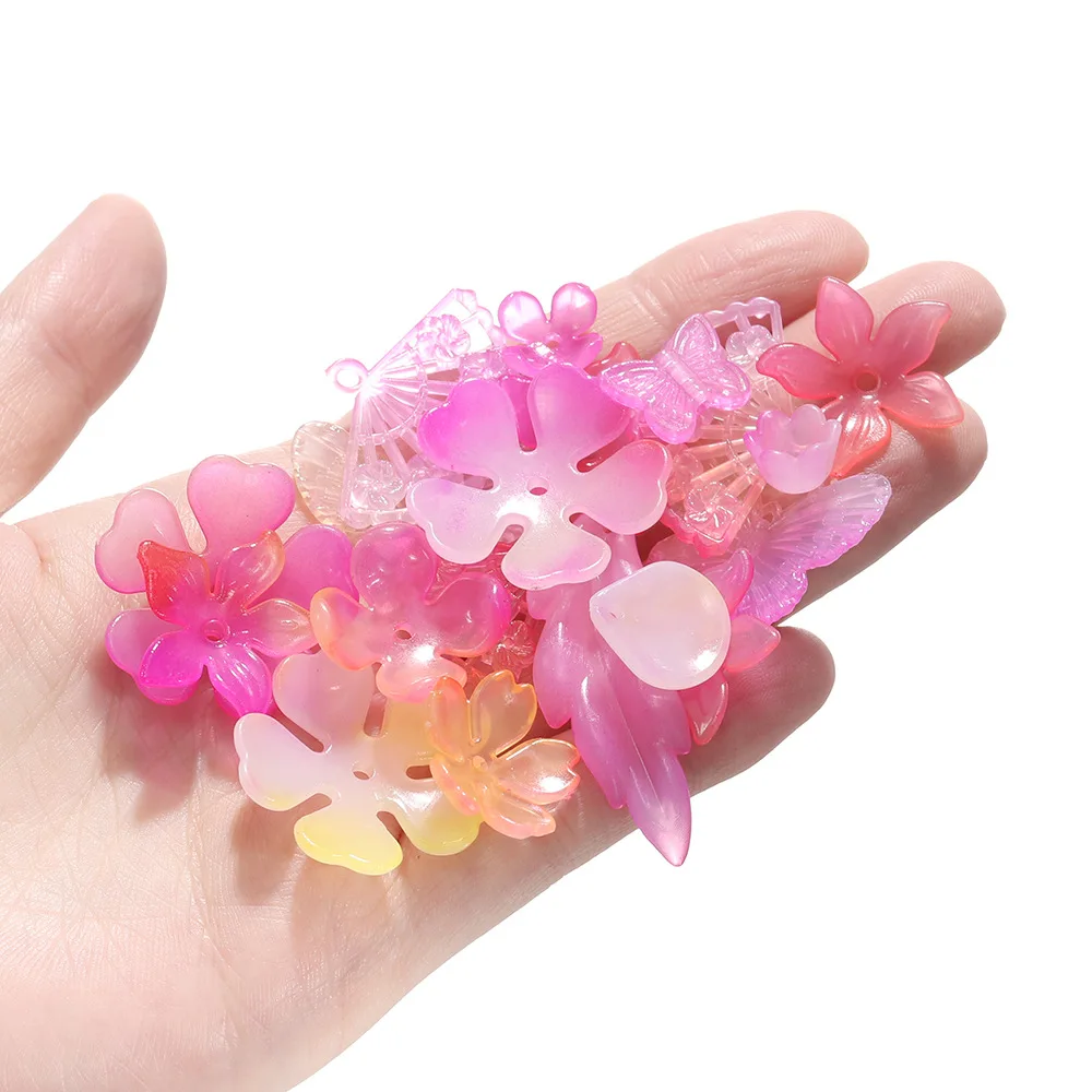 Acrylic Mixed Jelly Dispersing Bead ABS Pearl Dream Bow Rose Bead Diy Handmade Beading Material