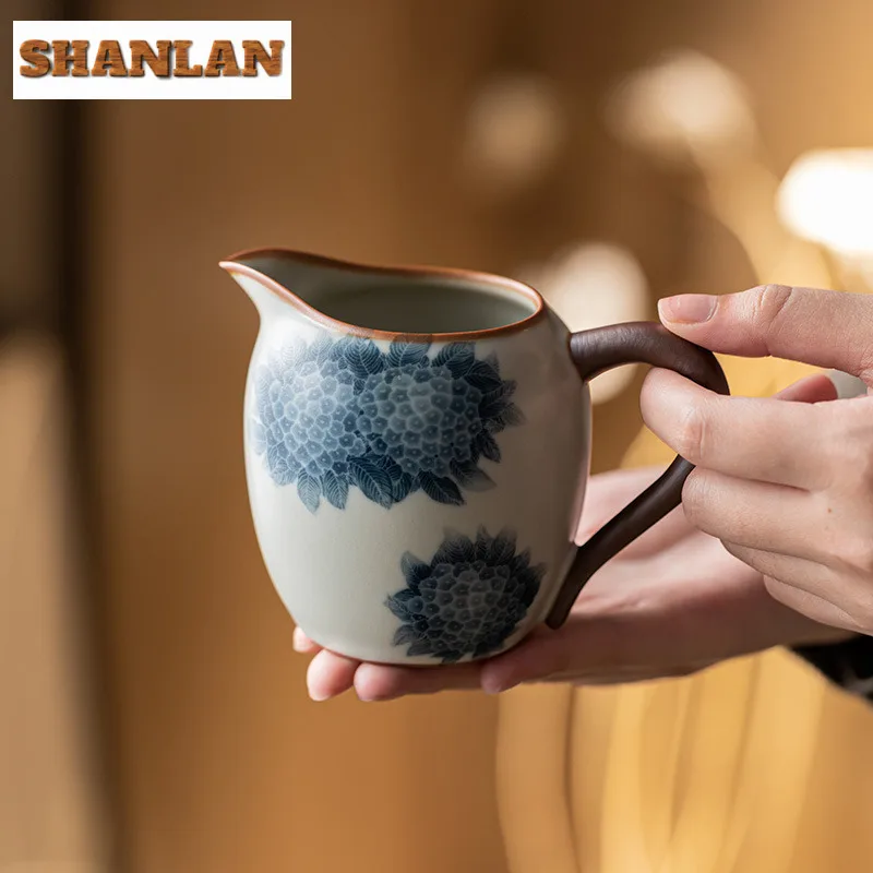 

290ml Ru Kiln Splendid Youthfulness Tea Pitcher Tea Divider Cha Hai Dispenser Justice Cup Fair Mug Teaset Decoration Accessories