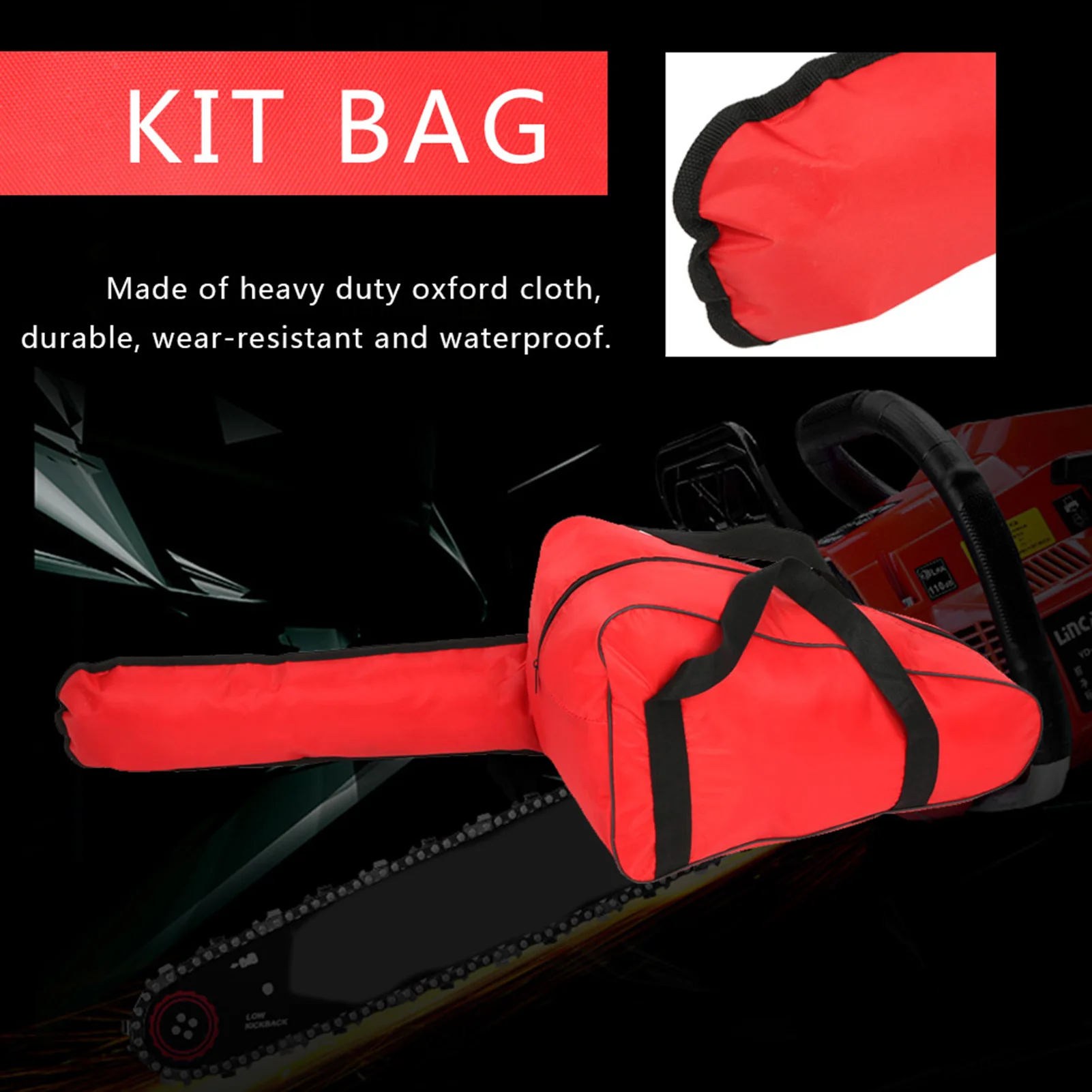Chainsaw Bag Kit Bag Chainsaw Carrying Bag Heavy Duty Waterproof Oxford Cloth Portable Bag for Lumberjack Tool Bag Oxford Bag