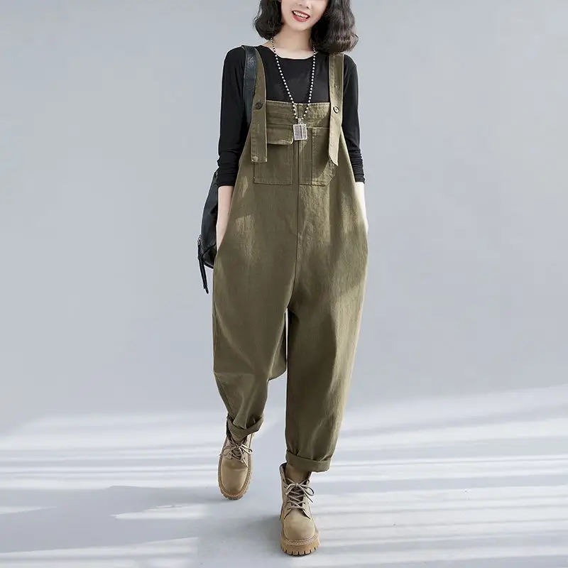 

Oversized Jumpsuits for Women Denim Casual Loose One Piece Outfit Women Playsuits Korean Fashion 2026 Summer New Women Clothes
