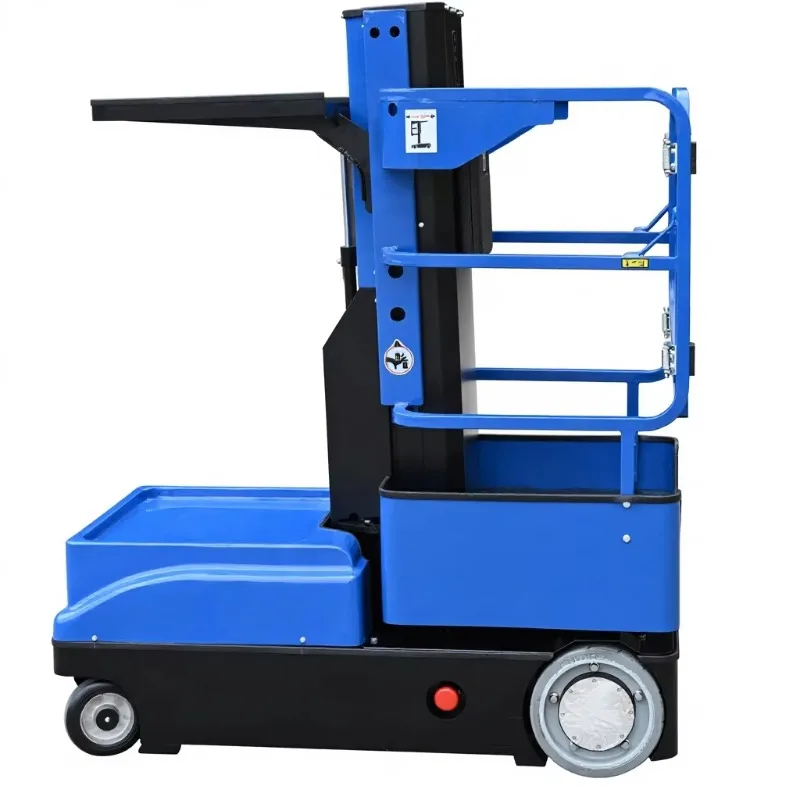 Aerial Order Picker Full Electric Lead Acid Battery 3/4/5m Lifting Height Warehouse Supermarket Goods Picking Equipment