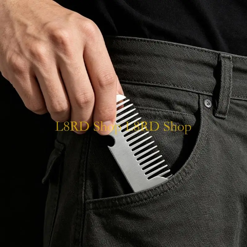 L8RD Metal Hair Brush And Beverage Opener Comb In Practical Everyday Essential