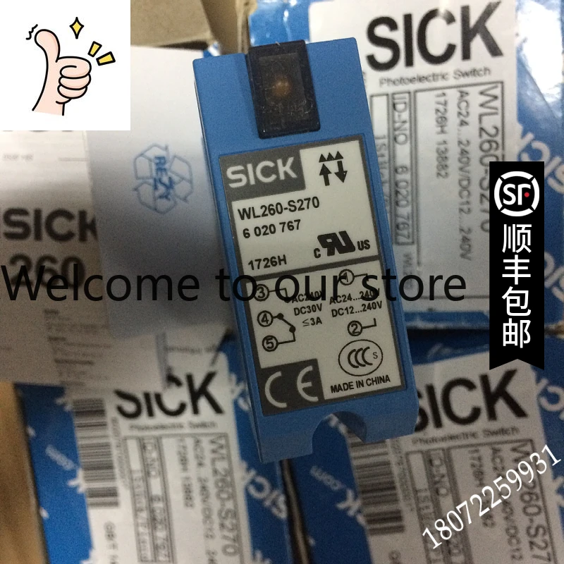 Sensor de Emissão Fotoelétrico SICK WL280-2H4331 para Máquina de Montagem Fuji Lixin Gate